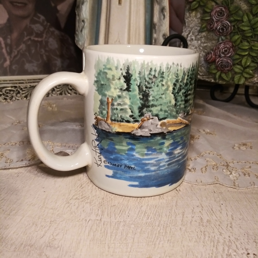 3/$18 Vintage Otagiri Stanley Papel Western Themed Coffee Mug - Picture 4 of 8